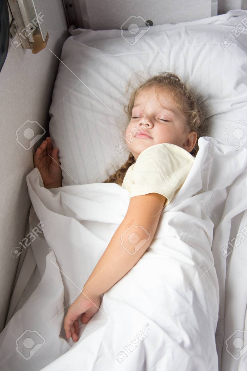 sleeping on a cot