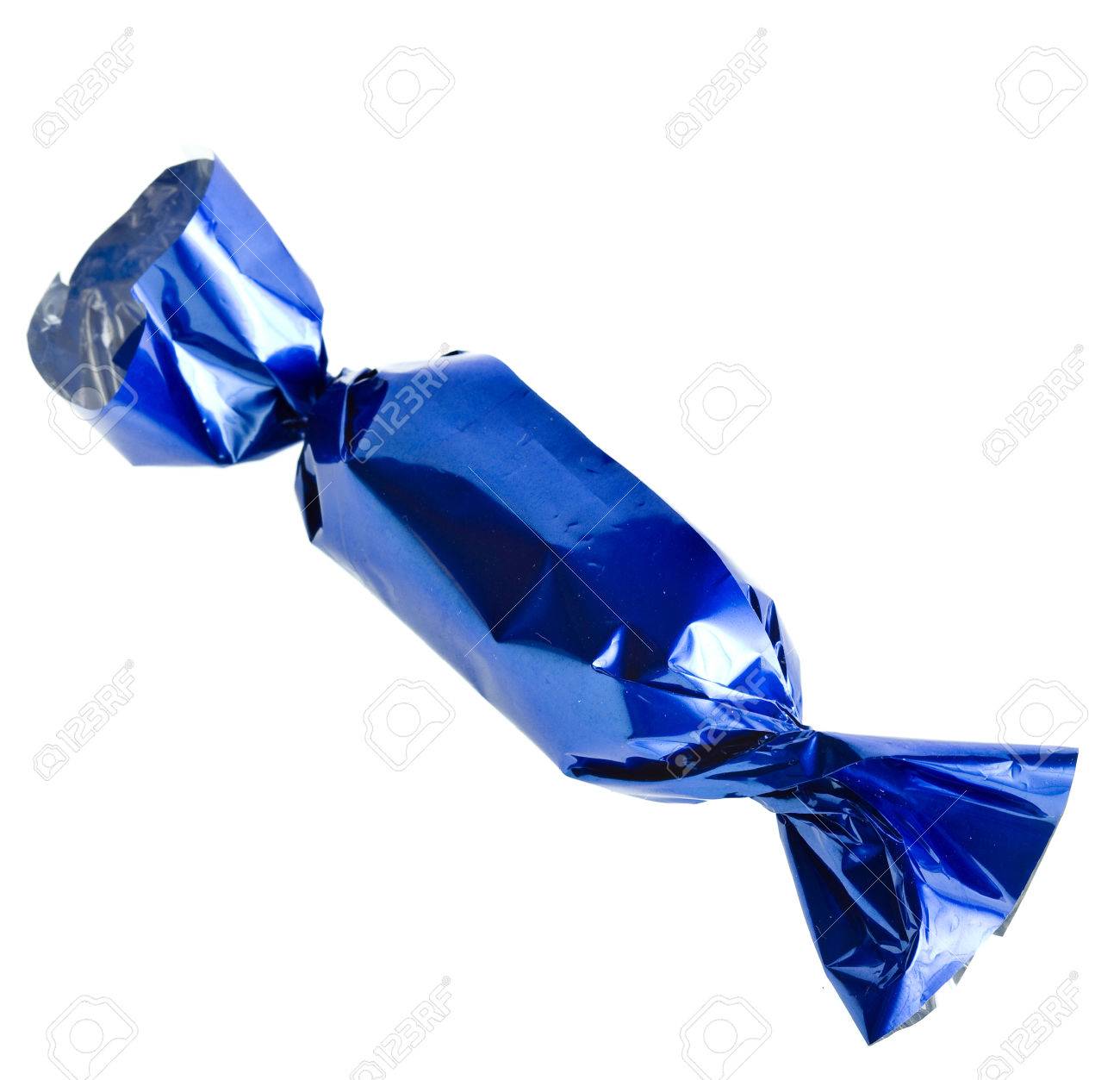blue wrapper candy