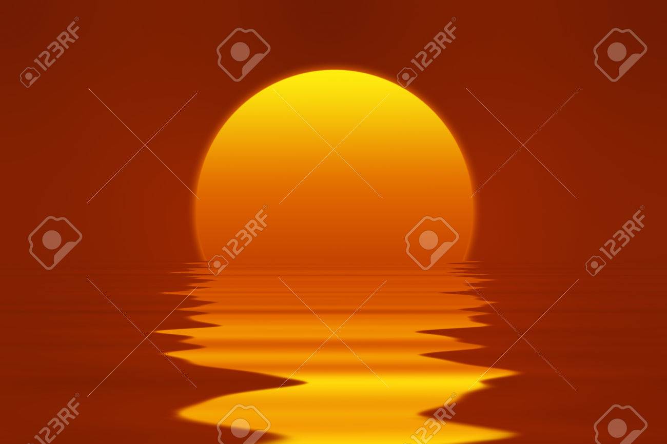 赤の明確な空 明るい黄色とオレンジ色の太陽 水の反射とロマンチックなサンセット図 の写真素材 画像素材 Image 赤の明確な空 明るい黄色とオレンジ色の太陽 水の反射とロマンチックなサンセット図 の写真素材 画像素材 Image