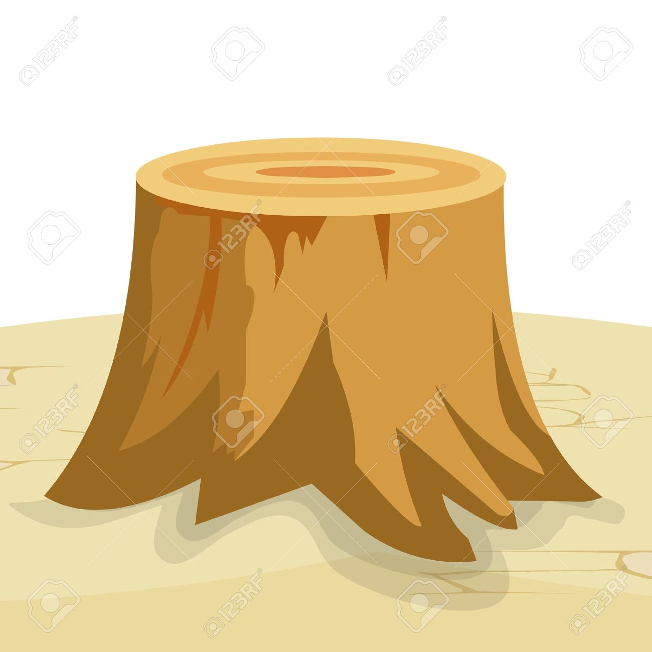 Cartoon Big Tree Stump With Roots Royalty Free SVG, Cliparts, Vectors, and  Stock Illustration. Image 20212491., image size:1300x1300