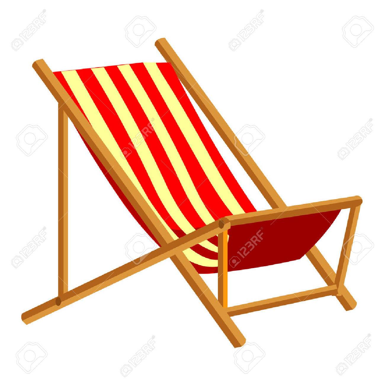 Beach Chair Vector beach chair isolated illustration on white background royalty free Beach Chair Vector beach chair isolated illustration on white background royalty free