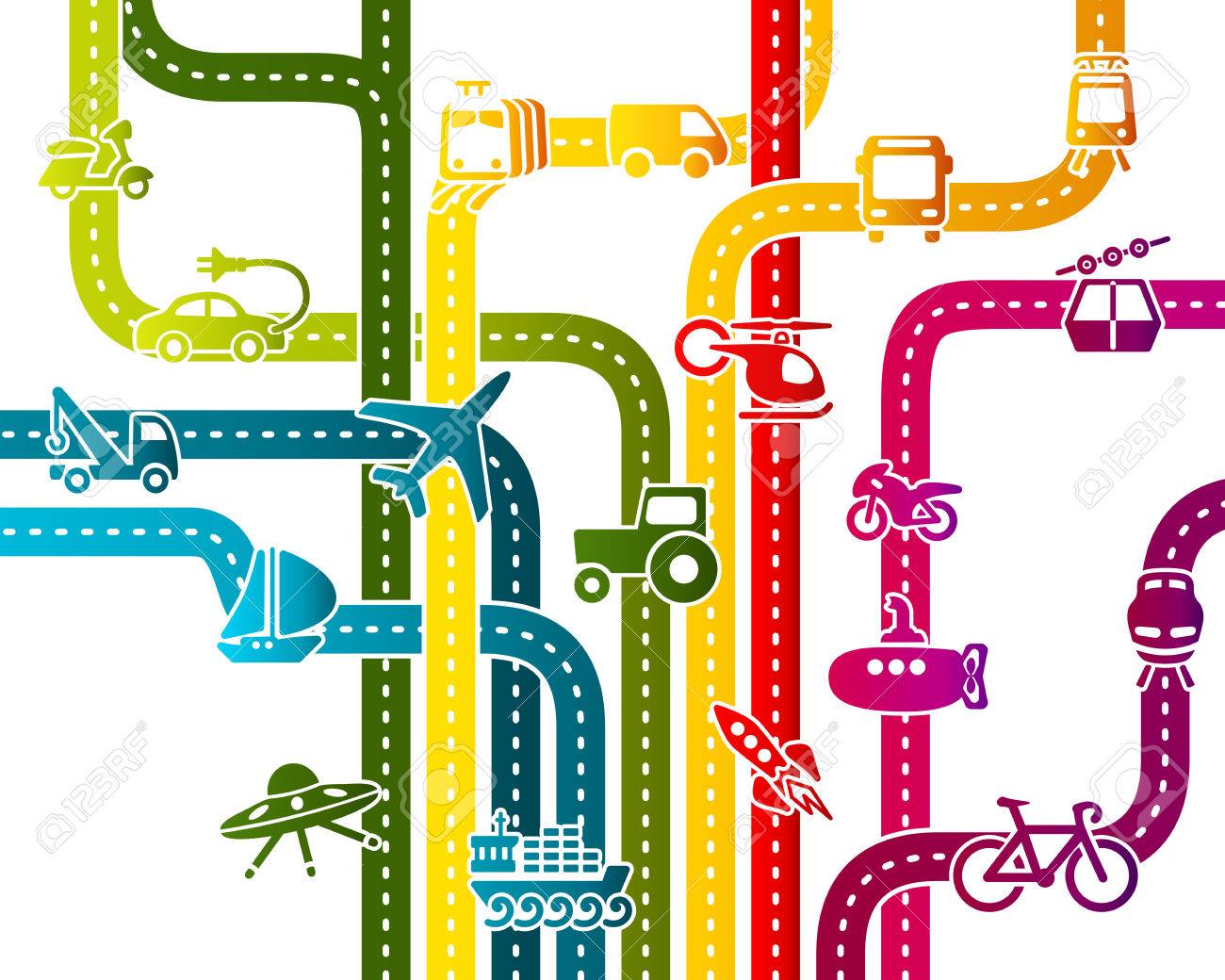 Abstract Illustration With Business Transportation Infrastructure Royalty Free SVG, Cliparts, Vectors, And Stock Illustration. Image 27457480.