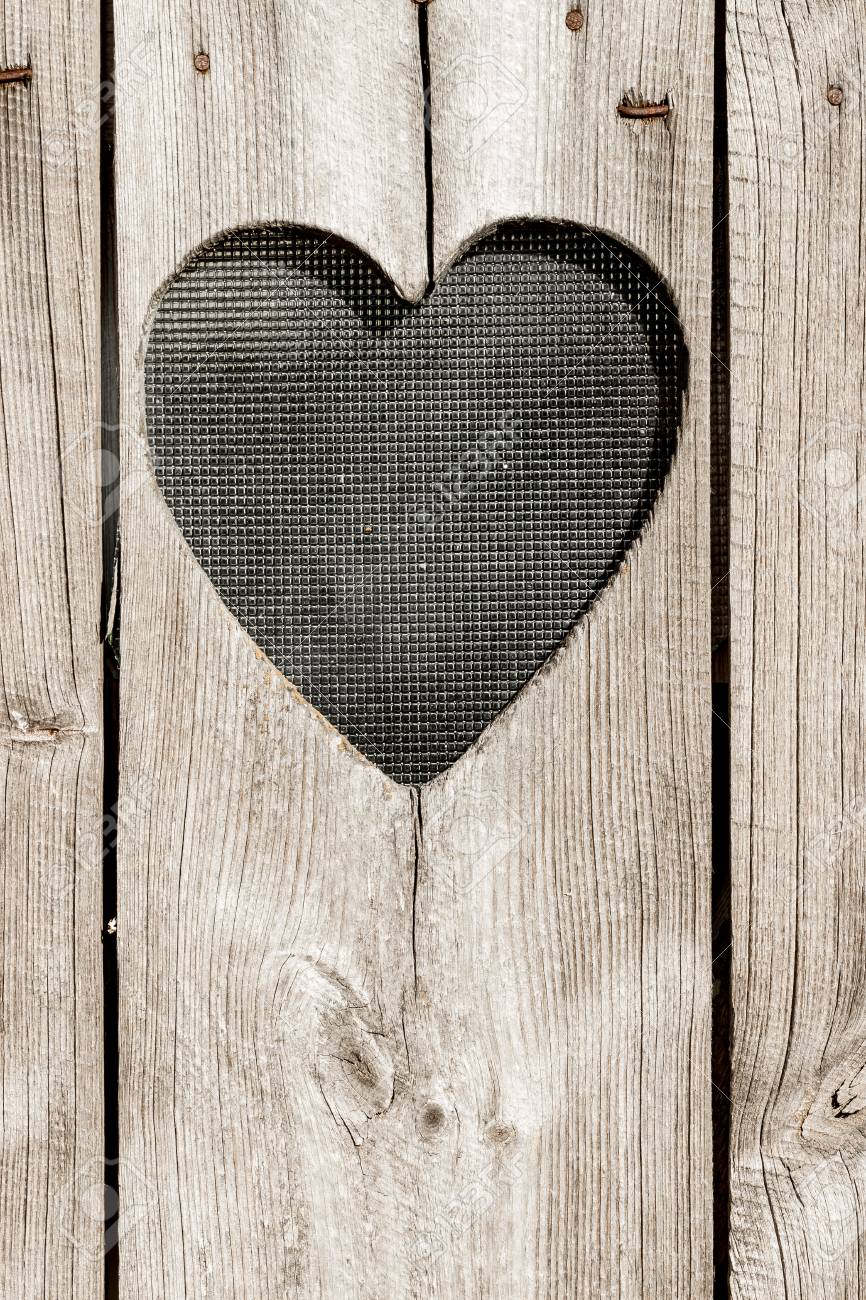 Die Holztur Mit Herz Hintergrund Lizenzfreie Fotos Bilder Und Stock Fotografie Image 42518962