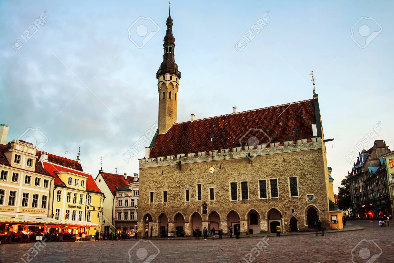 Tallinn Estonia Old Buildings Restaurants And Cafes Of The
