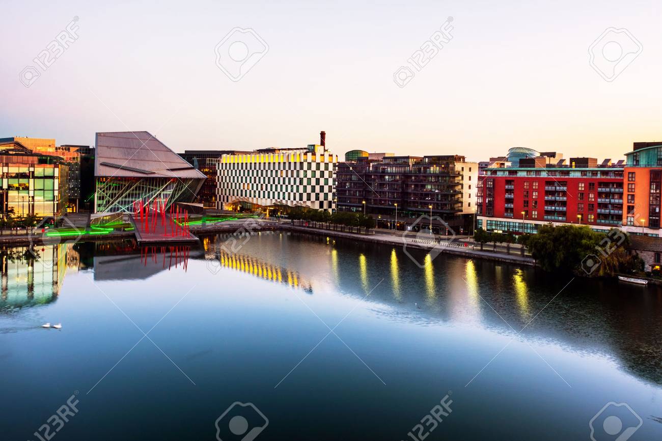 dublin ireland aerial view