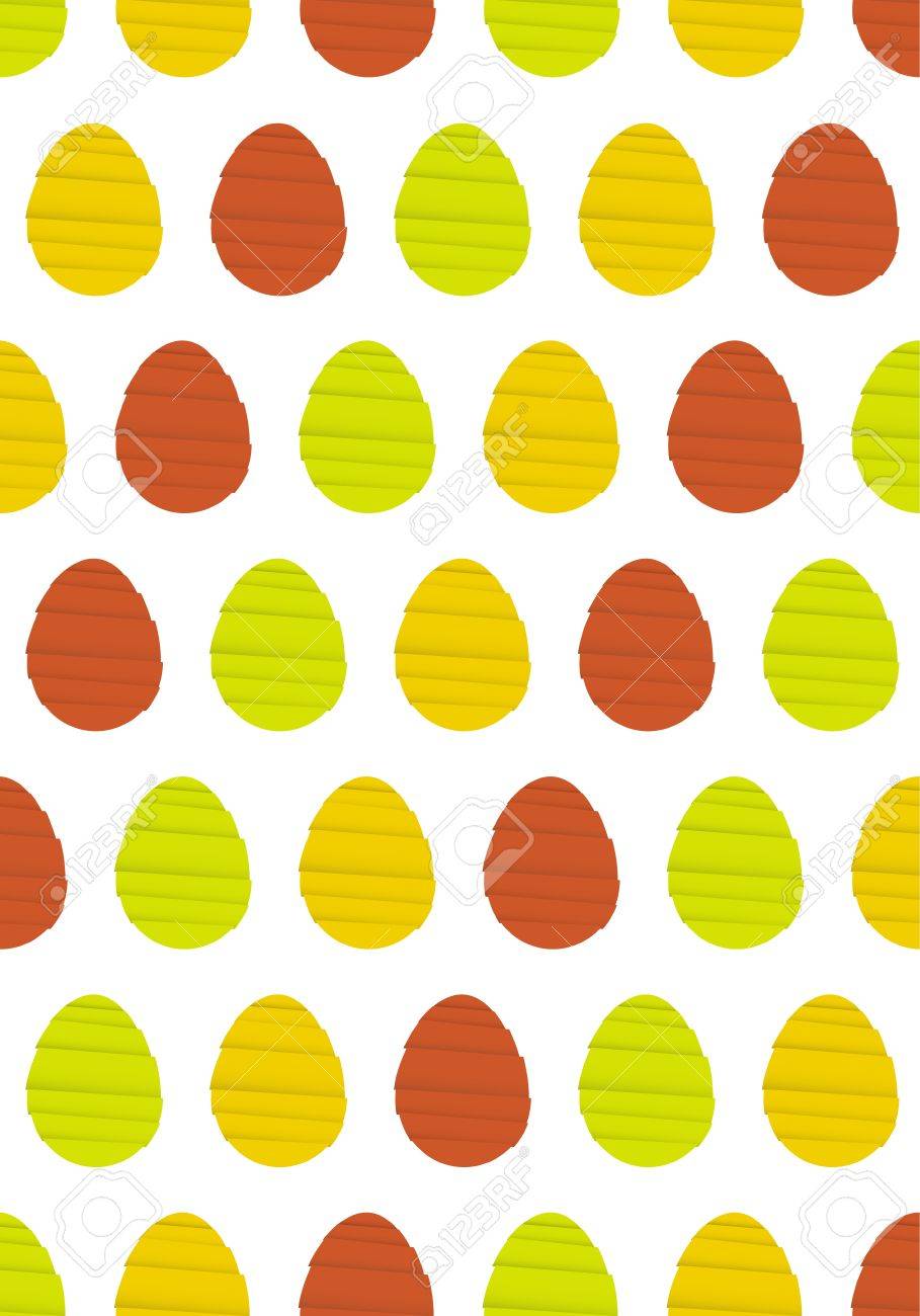 Abstract Easter Background Made Out Of Origami Style Eggs Egg Pattern Stock Vector