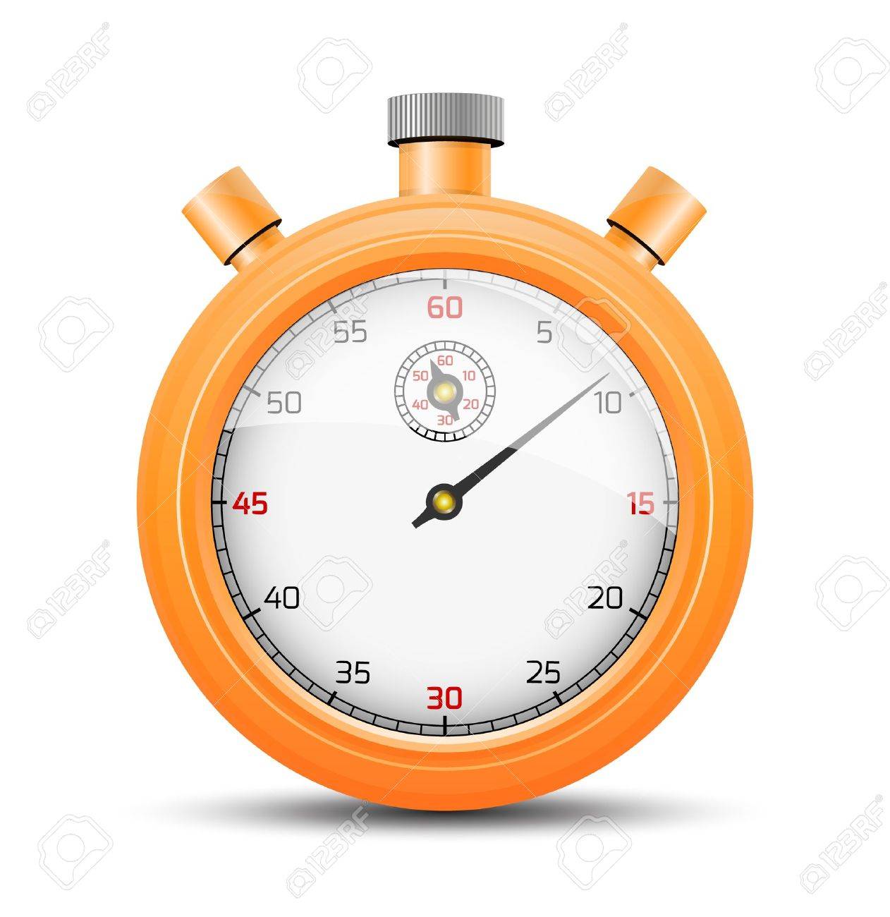 the isolated stopwatch graphic element with shadow the vibrant