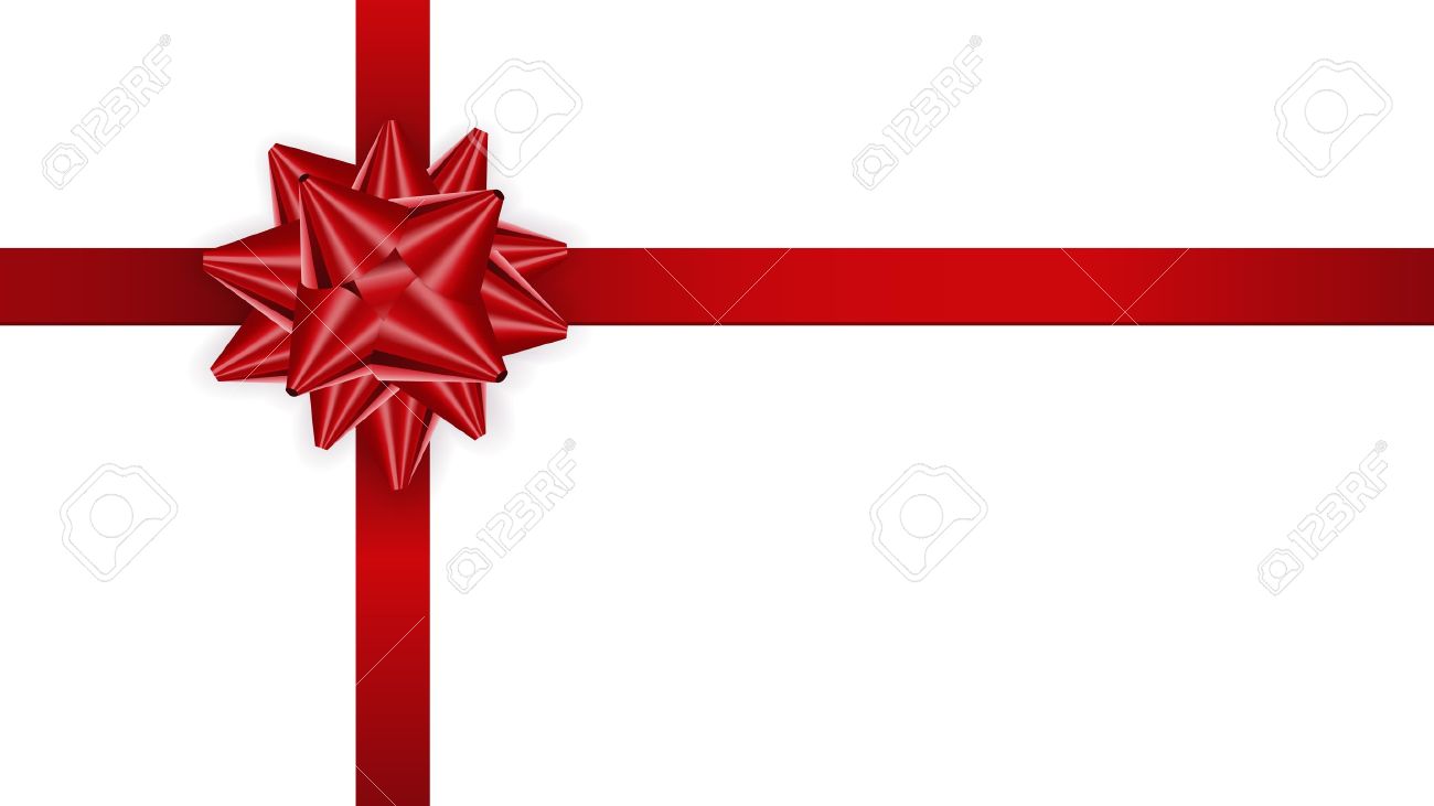 Le Modele Vierge De Carte De Voeux Avec La Proue Rouge La Carte Avec Ruban La Carte De Voeux Clip Art Libres De Droits Vecteurs Et Illustration Image