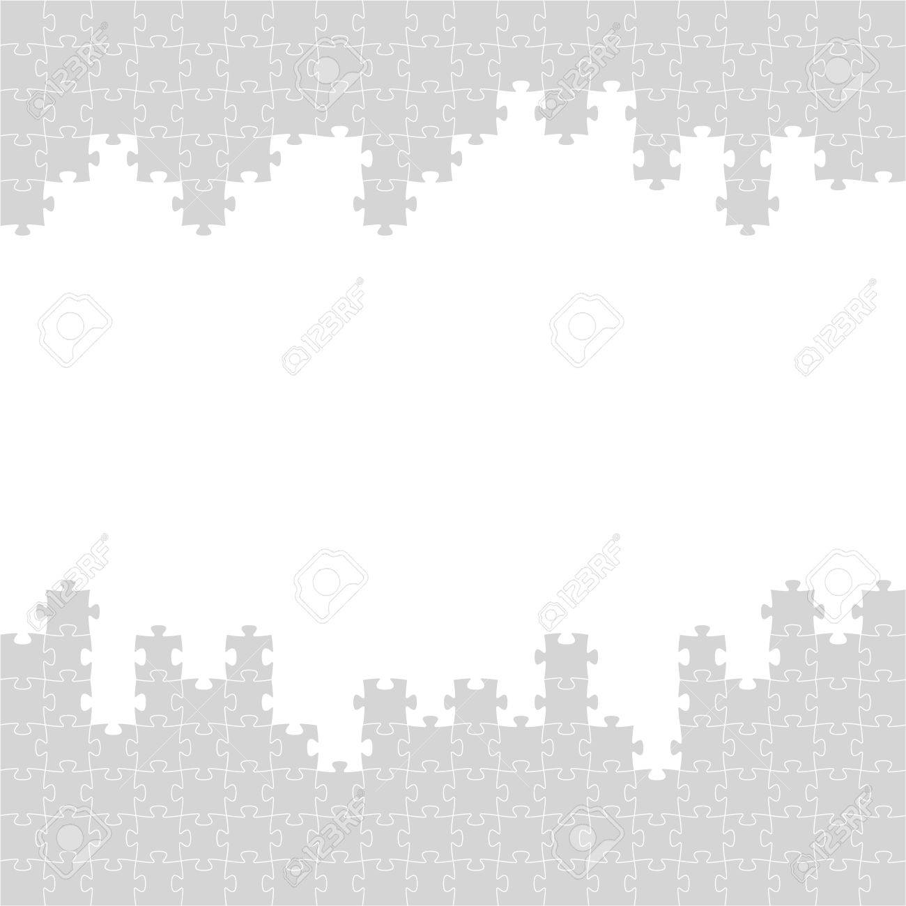 The Puzzle Border Made Out Of Grey Puzzle Pieces Royalty Free SVG,  Cliparts, Vectors, and Stock Illustration. Image 24053321., image size:1300x1300