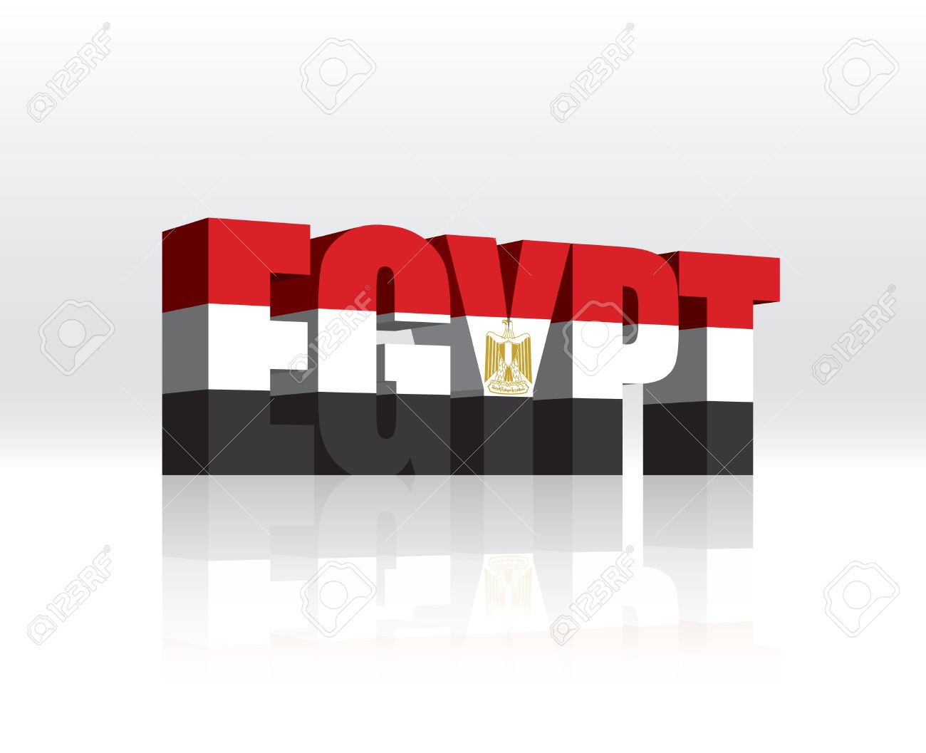 3d egypt word text flag royalty free cliparts vectors and stock
