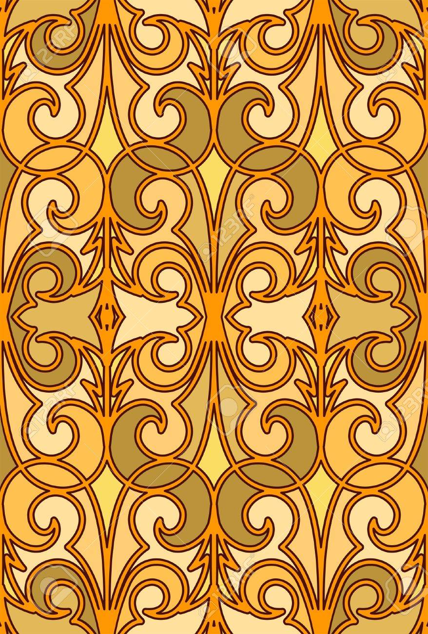 Gold Seamless Pattern In Arabic Style Royalty Free Cliparts Vectors And Stock Illustration Image