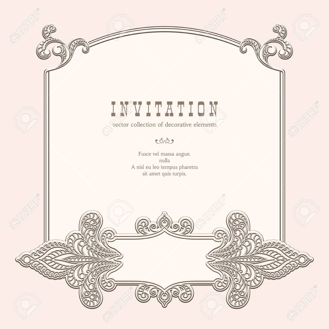 vintage background elegant frame template royalty free cliparts vectors and stock illustration image 27248565 vintage background elegant frame template
