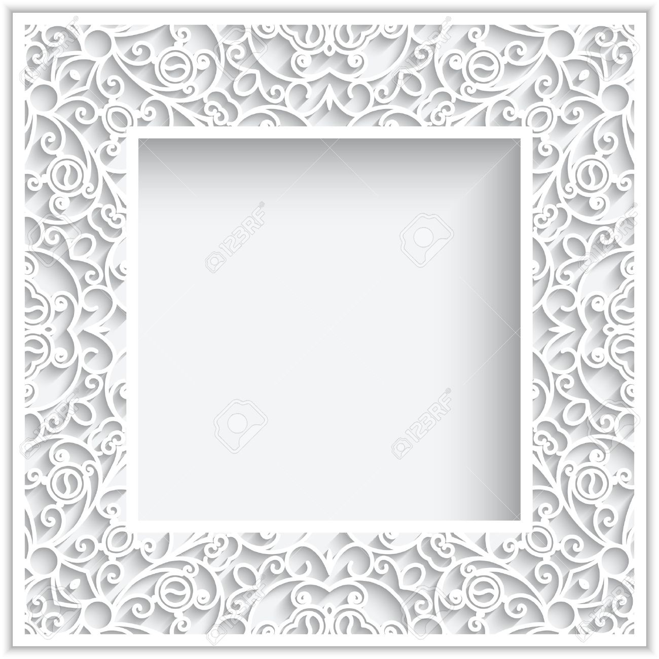 abstract square frame with