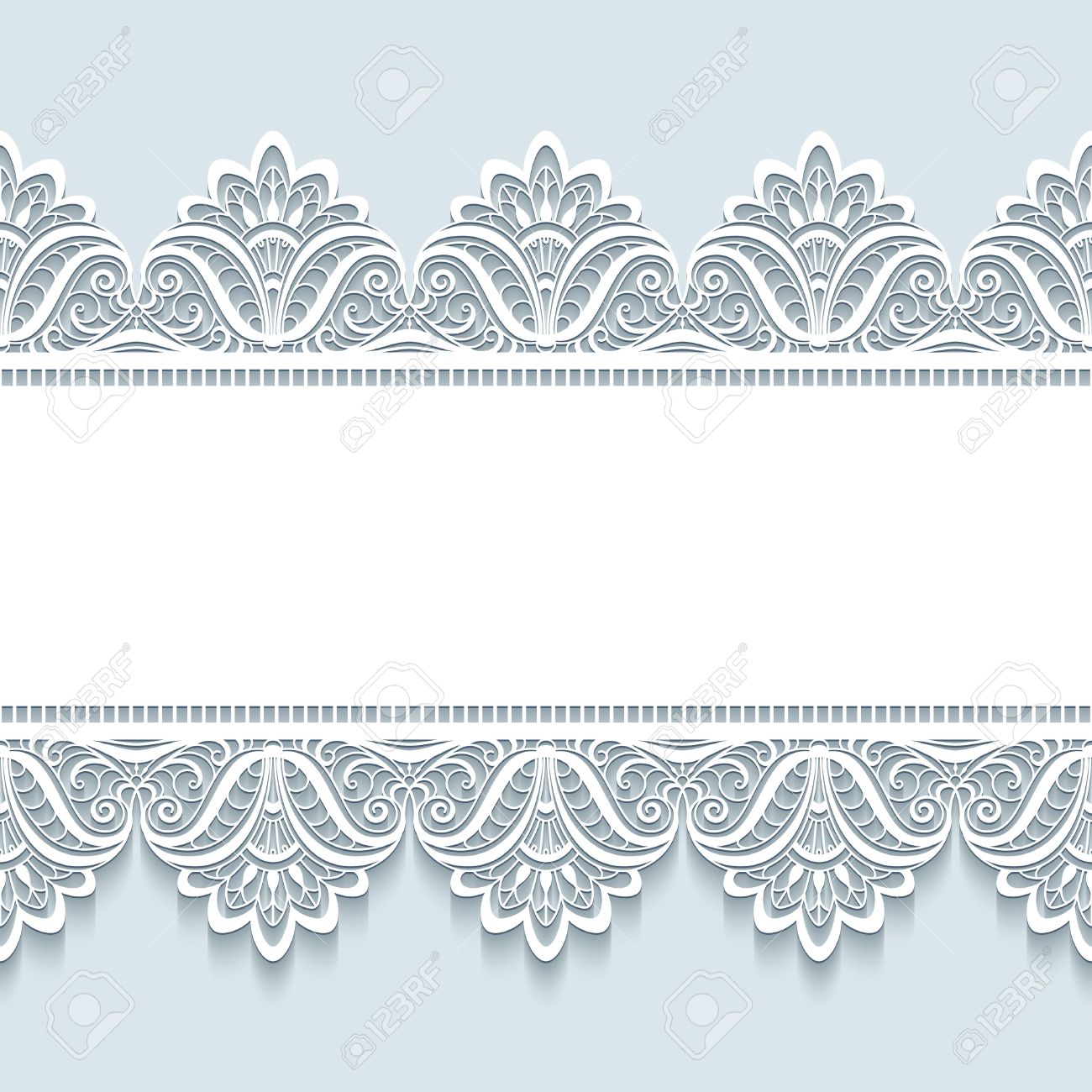 Vintage frame with seamless lace border ornament, merry Christmas background, elegant greeting card or invitation template - 48900967 Vintage frame with seamless lace border ornament, merry Christmas background, elegant greeting card or invitation template - 48900967