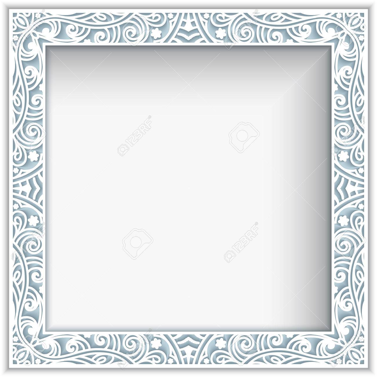 square wedding invitation template