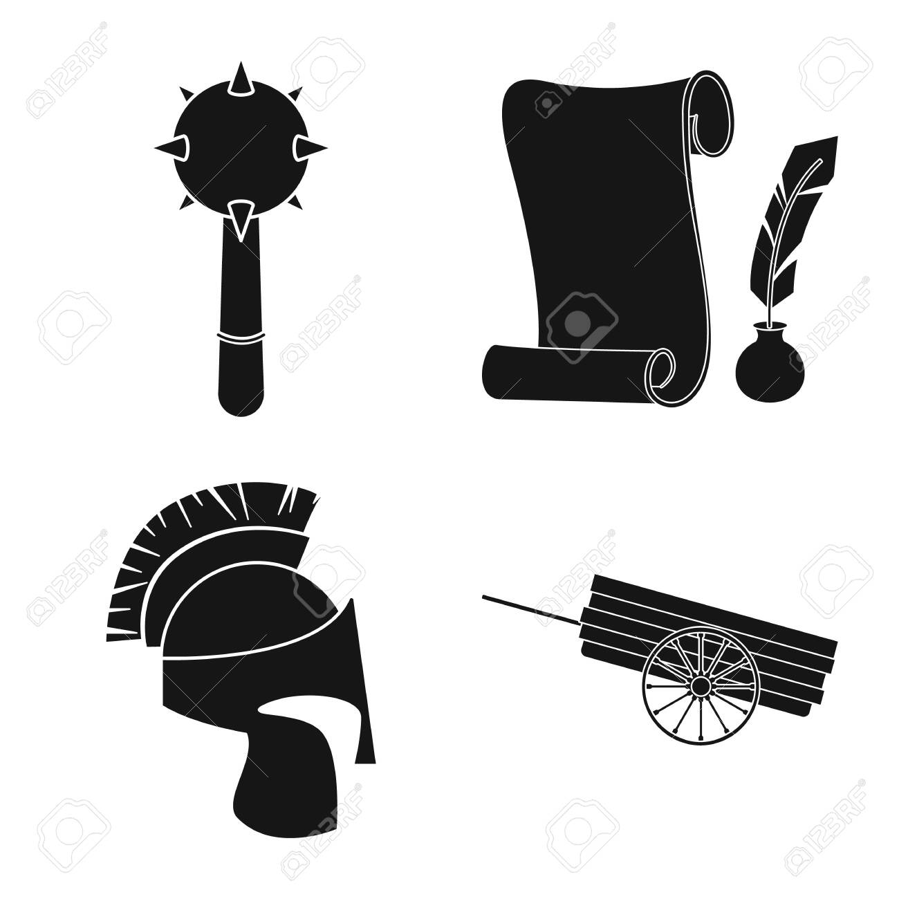 Vector Design Of Traditional And Renaissance Symbol. Collection Of  Traditional And History Vector Icon For Stock. Royalty Free SVG, Cliparts,  Vectors, and Stock Illustration. Image 129677161., image size:1300x1300