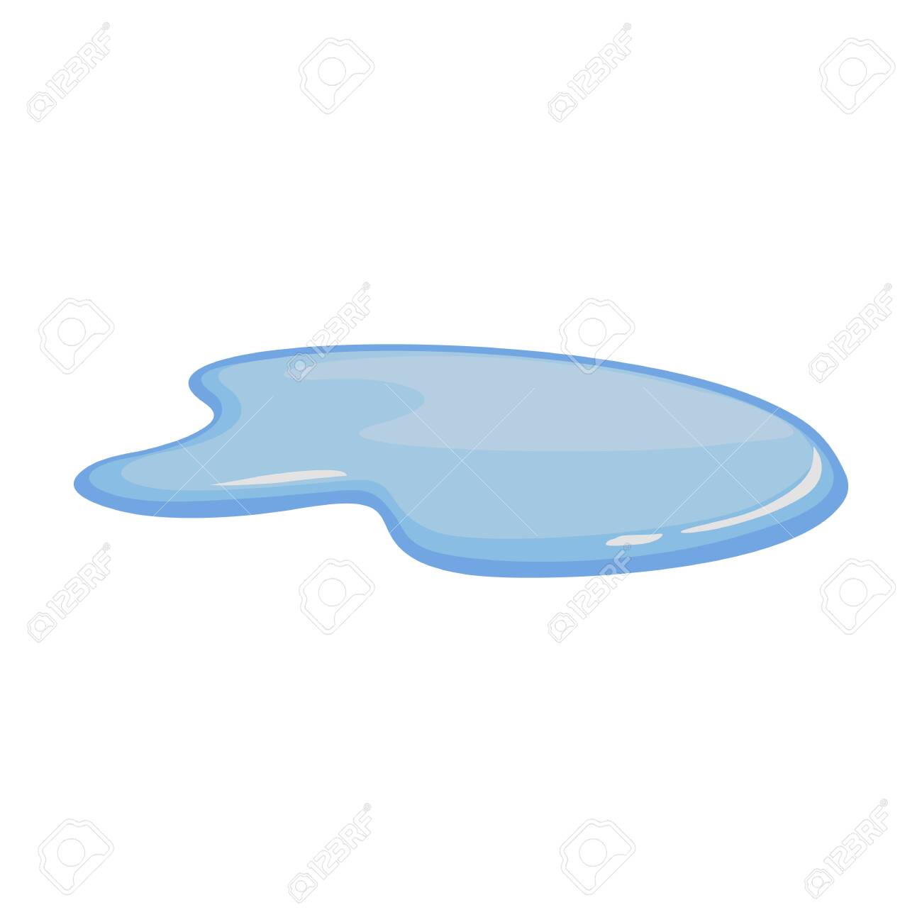 Water Puddle Vector Icon Cartoon Vector Icon Isolated On White Background Water Puddle Royalty Free Cliparts Vectors And Stock Illustration Image 141768505