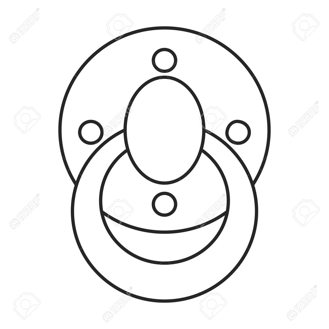 Dummy pacifier vector outline icon. Vector illustration baby on white background. Isolated outline illustration icon of baby dummy pacifier. - 167978039 Dummy pacifier vector outline icon. Vector illustration baby on white background. Isolated outline illustration icon of baby dummy pacifier. - 167978039