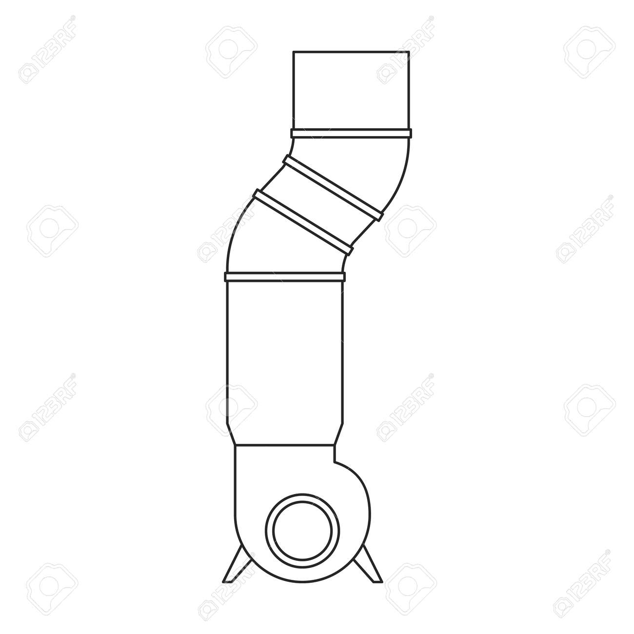 Air system vector outline icon. Vector illustration system ventilation, on white background. Isolated outline illustration icon of air ventilation. - 168840989 Air system vector outline icon. Vector illustration system ventilation, on white background. Isolated outline illustration icon of air ventilation. - 168840989