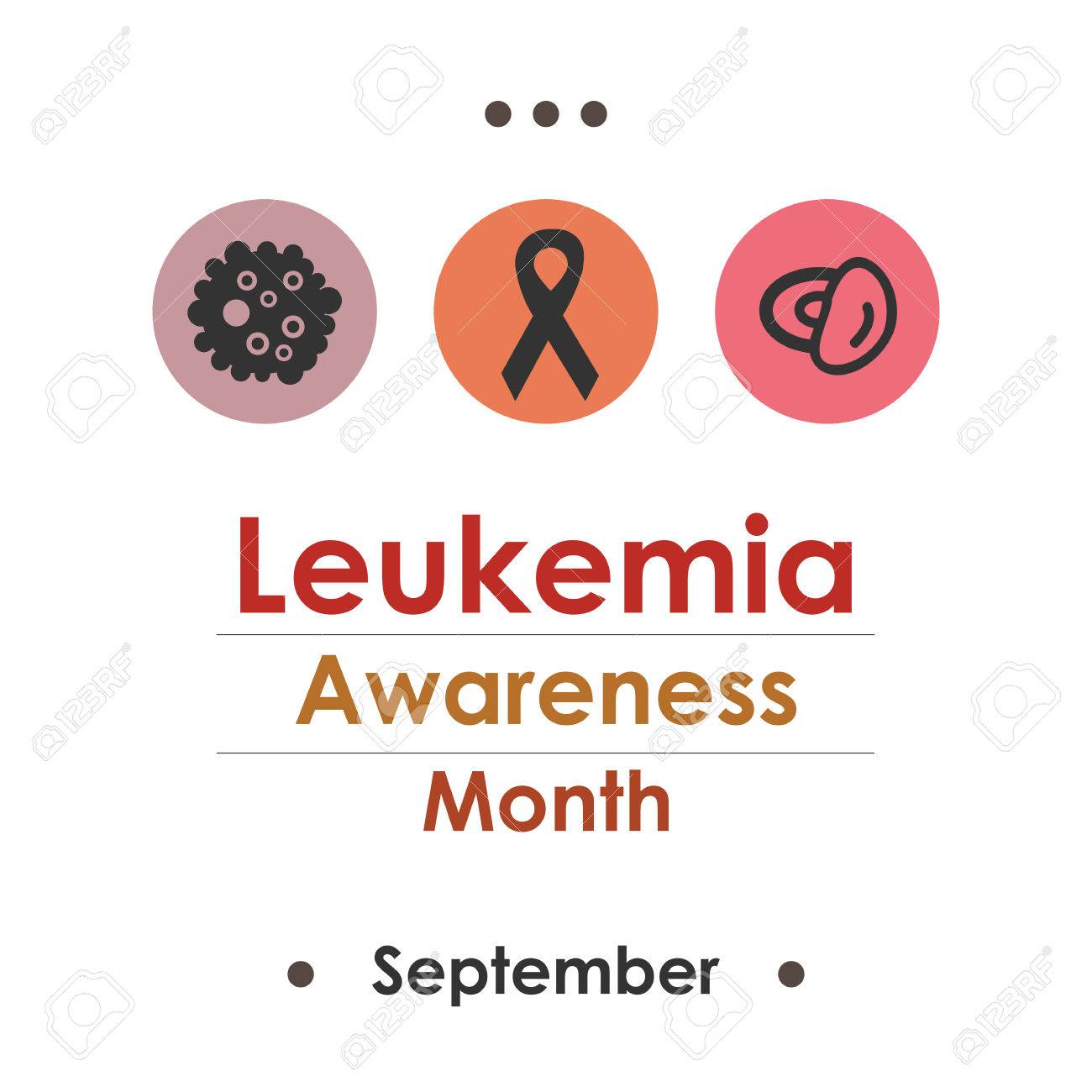vector illustration for leukemia awareness month in september leukemia month