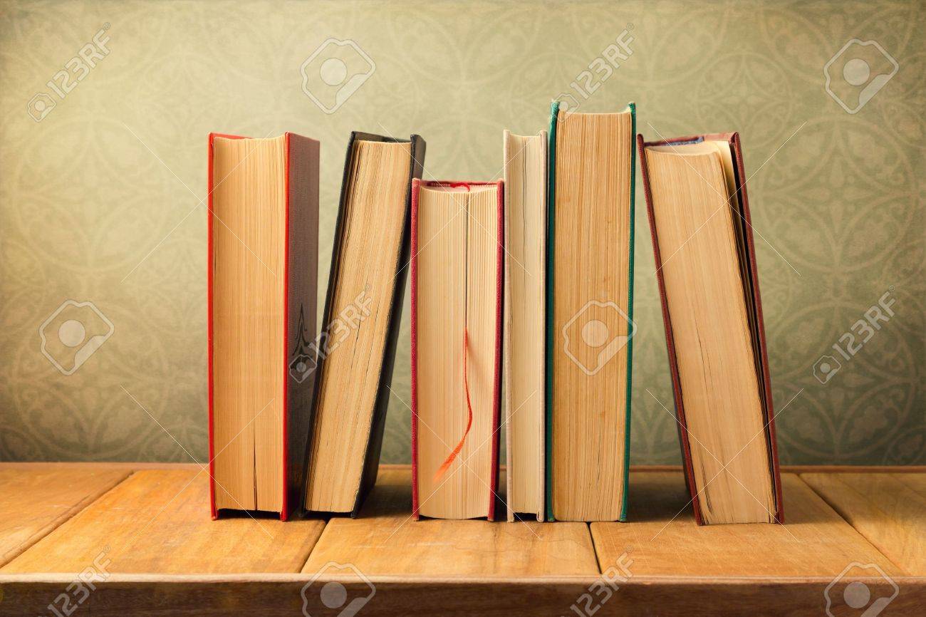 Vintage Books On Wooden Table Over Retro Wallpaper Background Stock Photo Picture And Royalty Free Image Image Vintage Books On Wooden Table Over Retro Wallpaper Background Stock Photo Picture And Royalty Free Image Image
