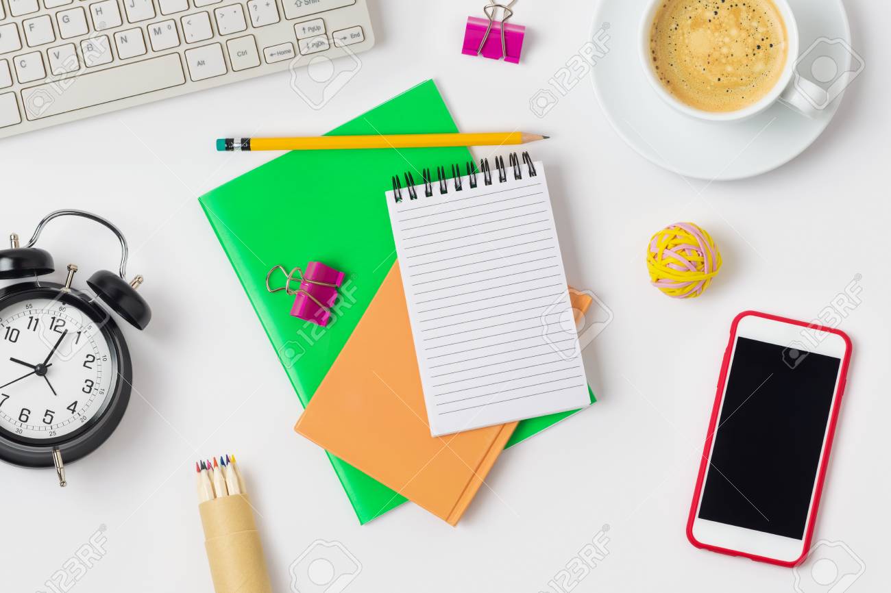 Office Desk Or Home Office Table Background With Notepad Top Stock Photo Picture And Royalty Free Image Image Office Desk Or Home Office Table Background With Notepad Top Stock Photo Picture And Royalty Free Image Image