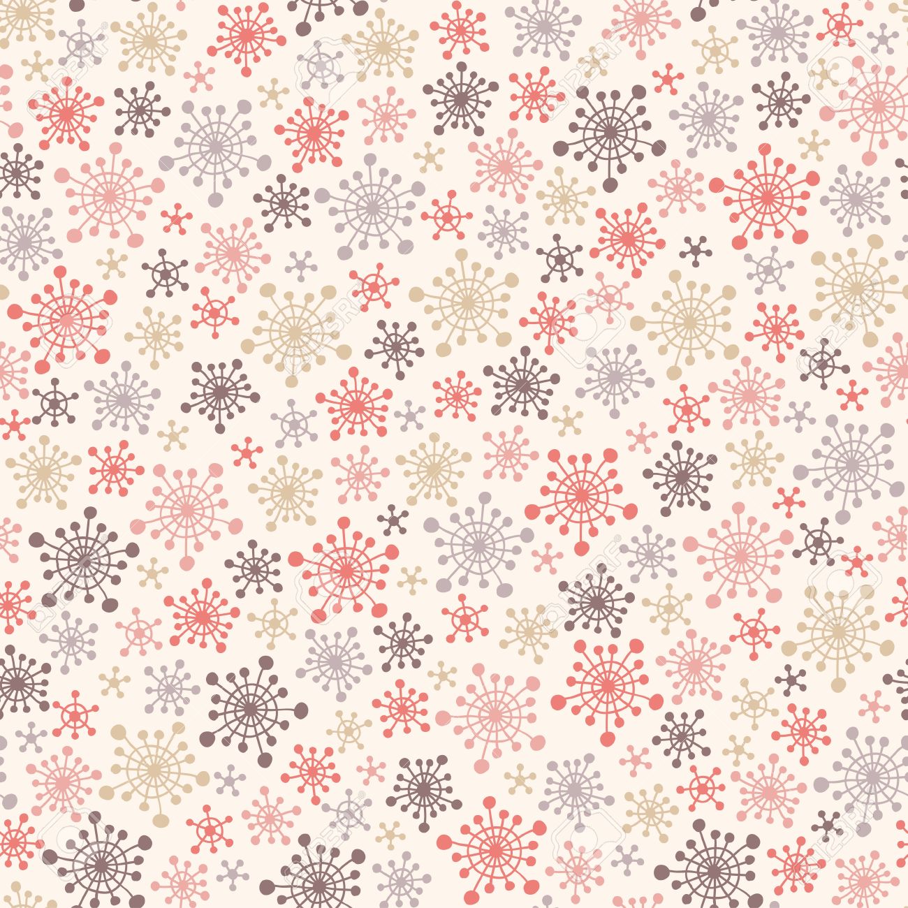 Seamless Cute Pattern With Snowflakes Vector Illustration Royalty Free Cliparts Vectors And Stock Illustration Image