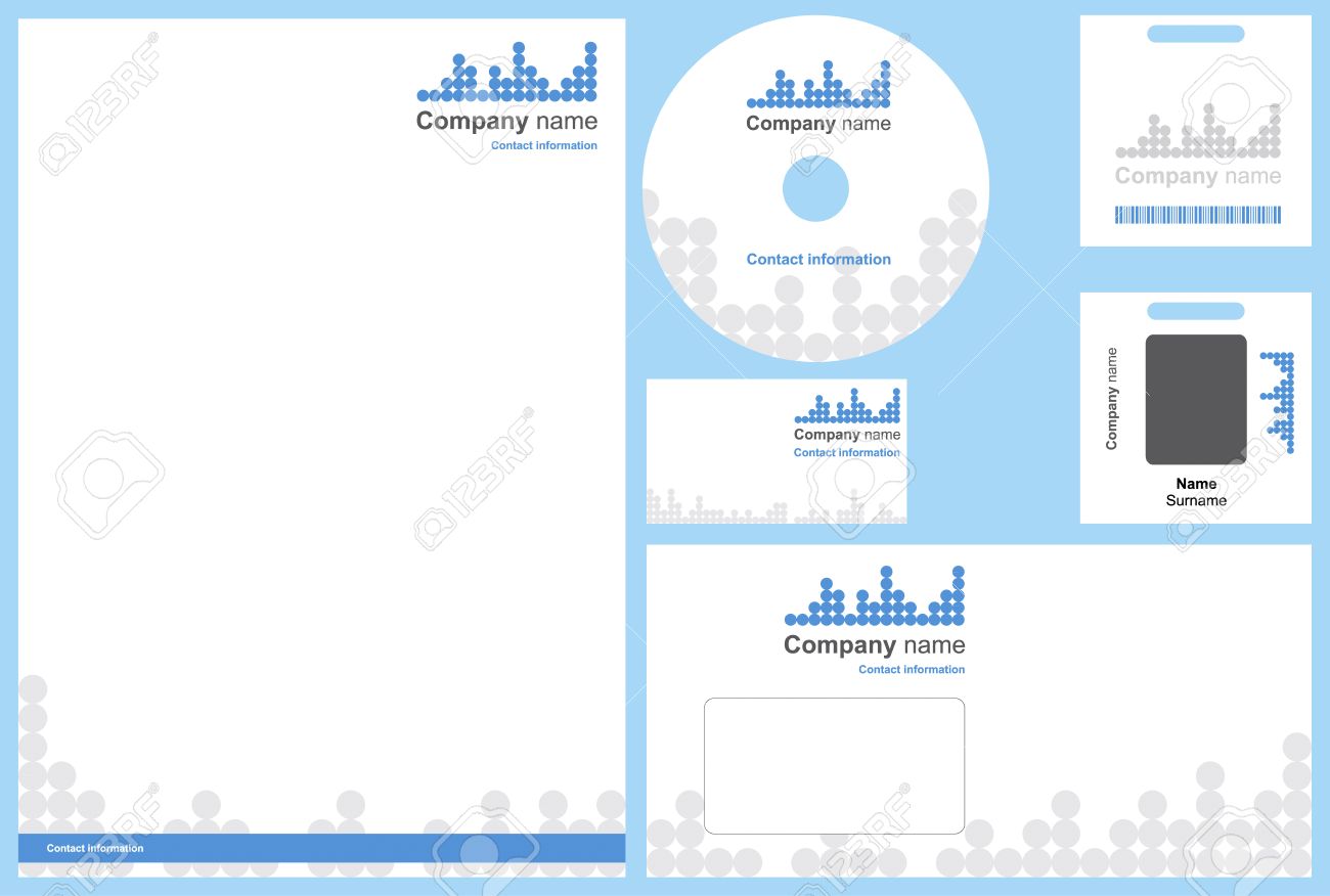 modern business stationery template with business card letterhead letterhead envelope template