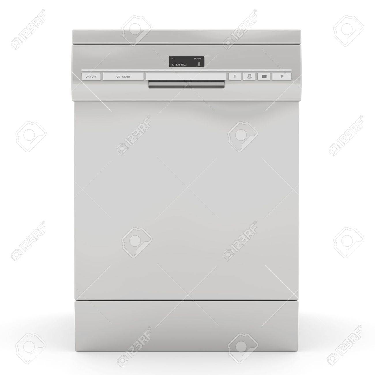 silver dishwasher