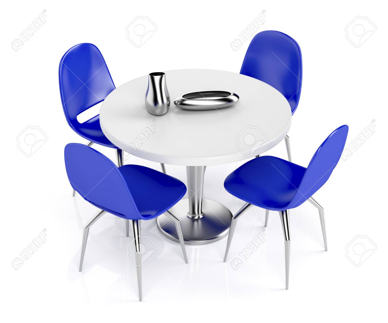 plastic dining table with chair