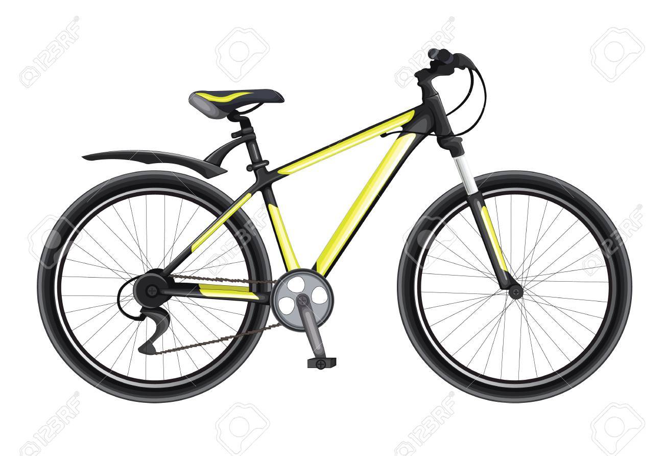 black and yellow bike