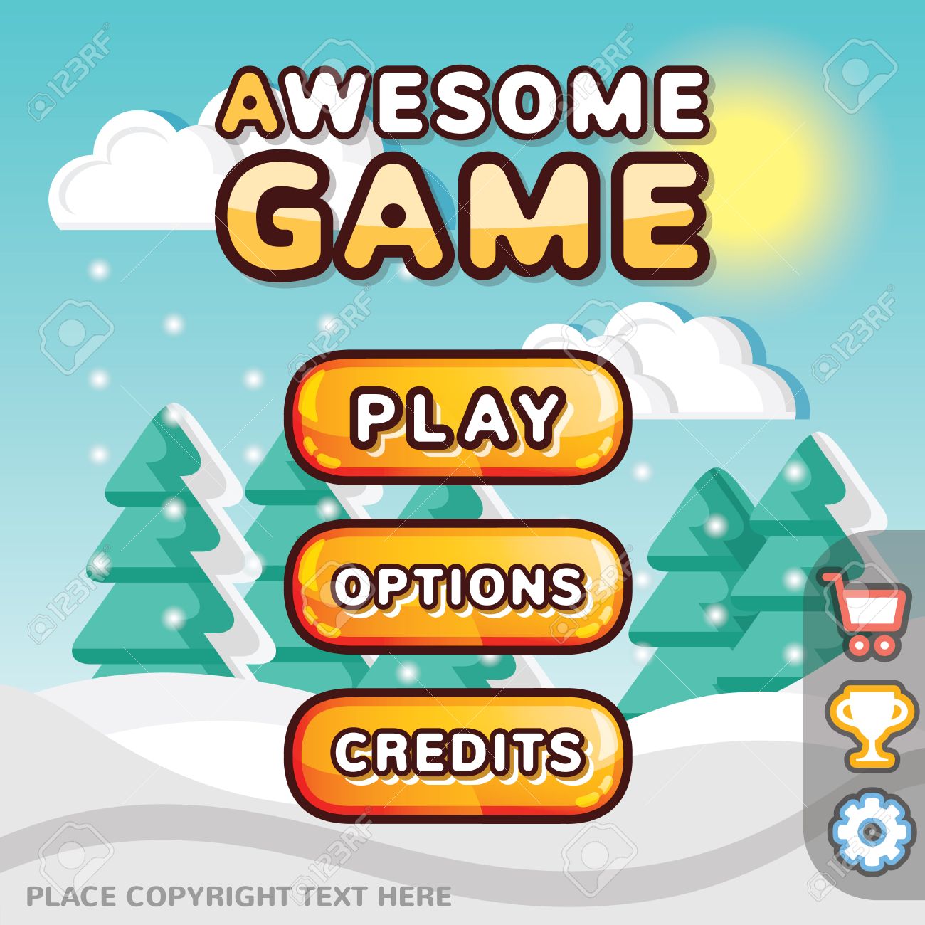 Menu Principal Jeu Kit D Interface Modeles Ui Creative Pour Web Mobile Et Des Jeux Video De L Ordinateur Concept De Niveau De Winter Clip Art Libres De Droits Vecteurs Et Illustration Image Menu Principal Jeu Kit D Interface Modeles Ui Creative Pour Web Mobile Et Des Jeux Video De L Ordinateur Concept De Niveau De Winter Clip Art Libres De Droits Vecteurs Et Illustration Image