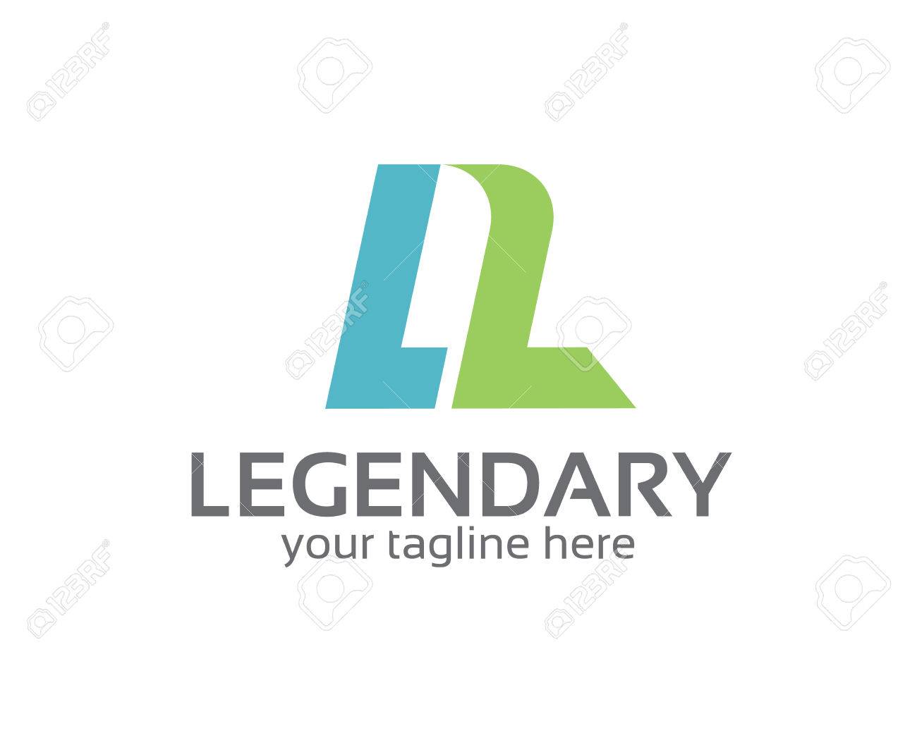 business corporate letter l logo design template simple and letter l template