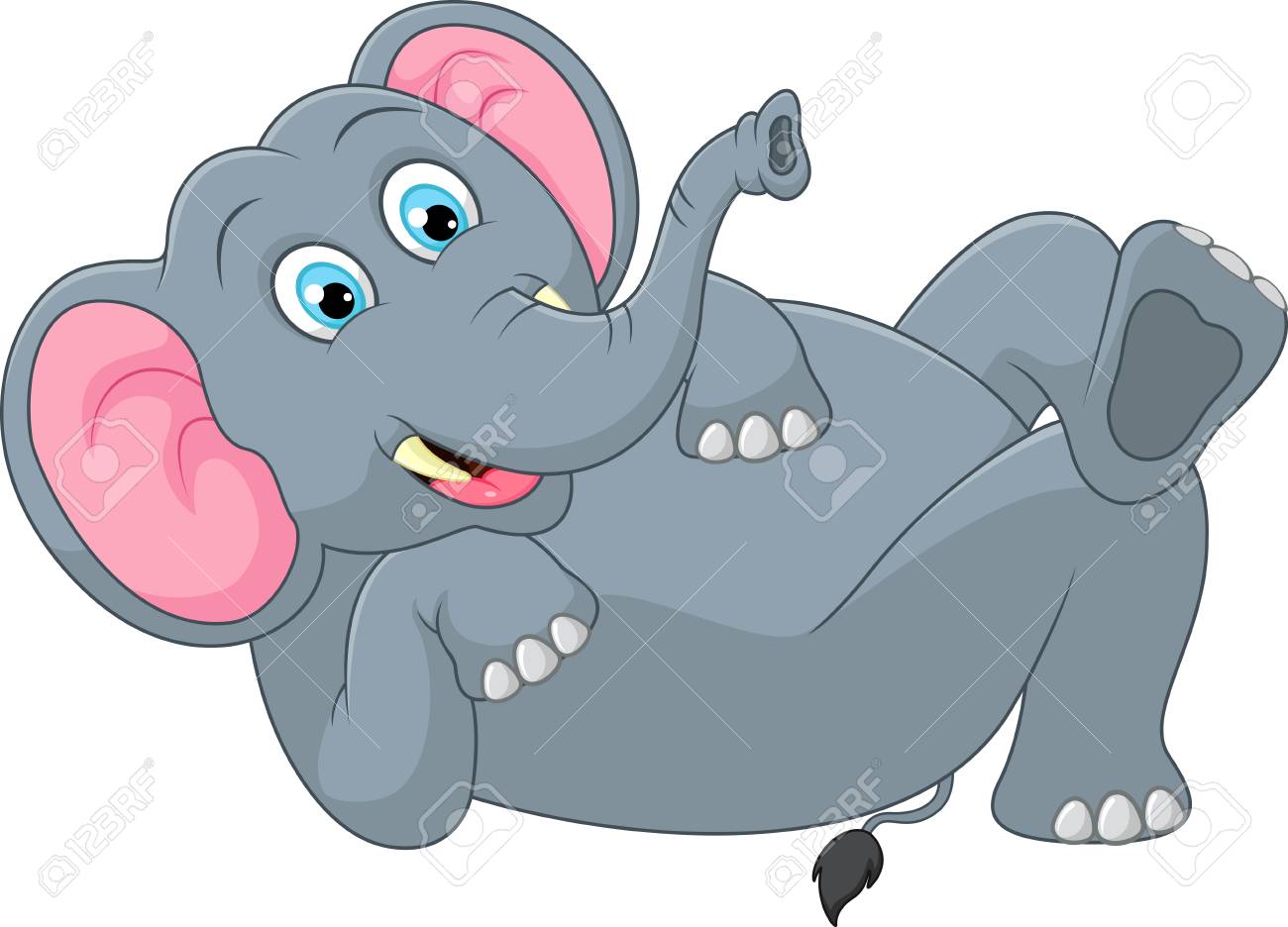 Funny Elephant Cartoon Stock Photo Picture And Royalty Free Image Image 61138502