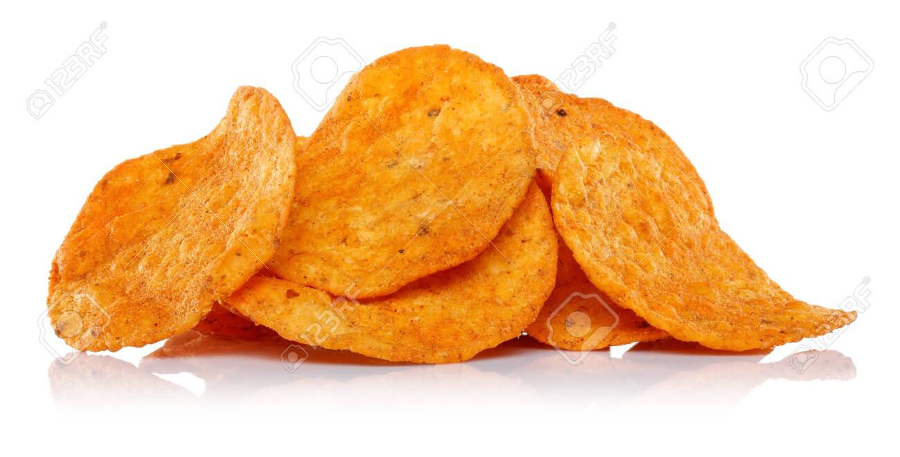 Heap of corn chips isolated on white background - 141226810 Heap of corn chips isolated on white background - 141226810