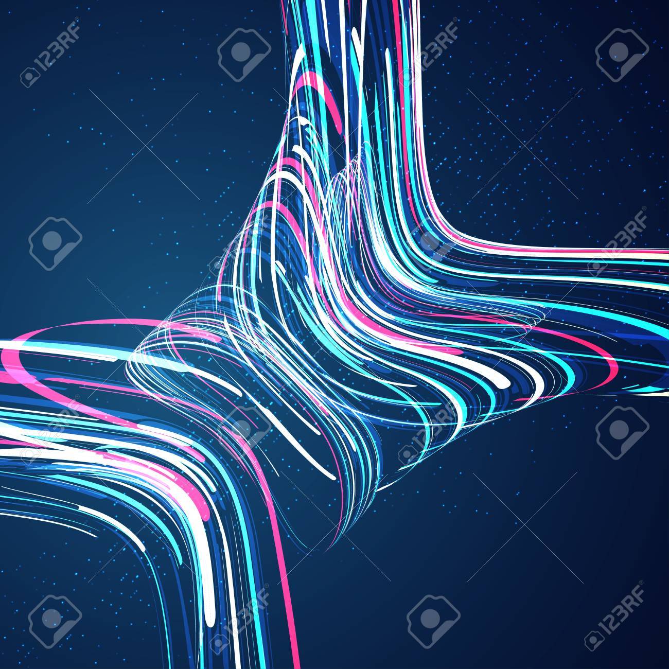 抽象的な動的背景、未来の波形図 の写真素材・画像素材. Image 84577890.