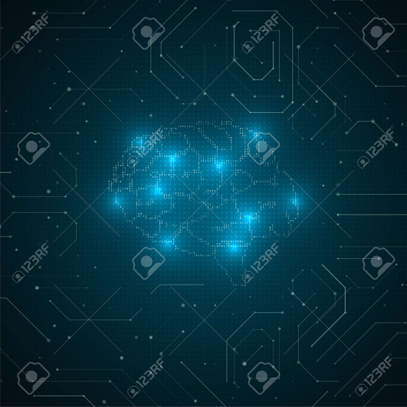 Abstract brain illustration. Futuristic network graphic concept. Artificial intelligence technology advancement - 122194745 Abstract brain illustration. Futuristic network graphic concept. Artificial intelligence technology advancement - 122194745