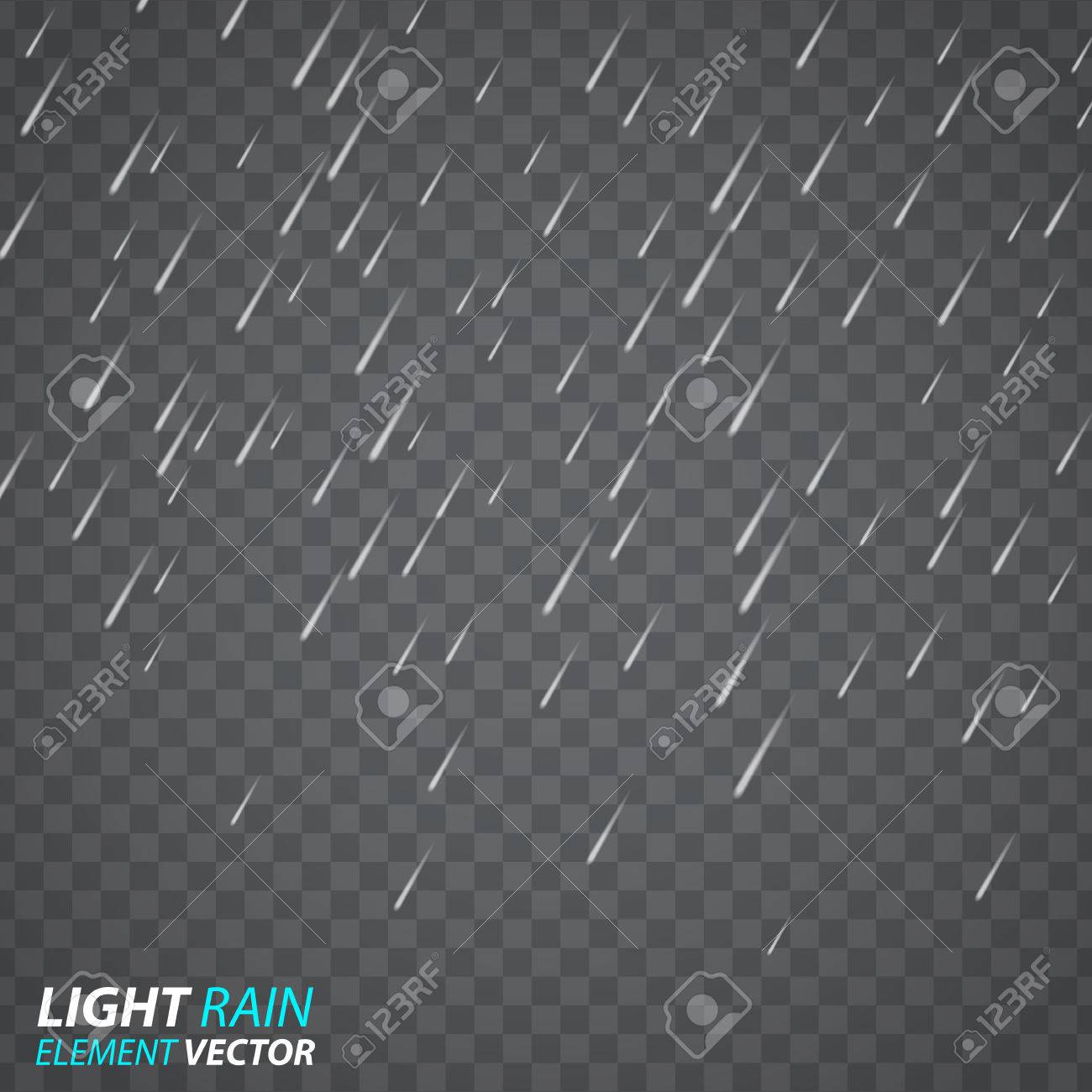 雨 雨のデザイン要素 光雨の影響 天気 あなたの設計のための雨滴図のベクトル イラスト ベクトル透明な背景に及ぼす降雨の影響 のイラスト素材 ベクタ Image