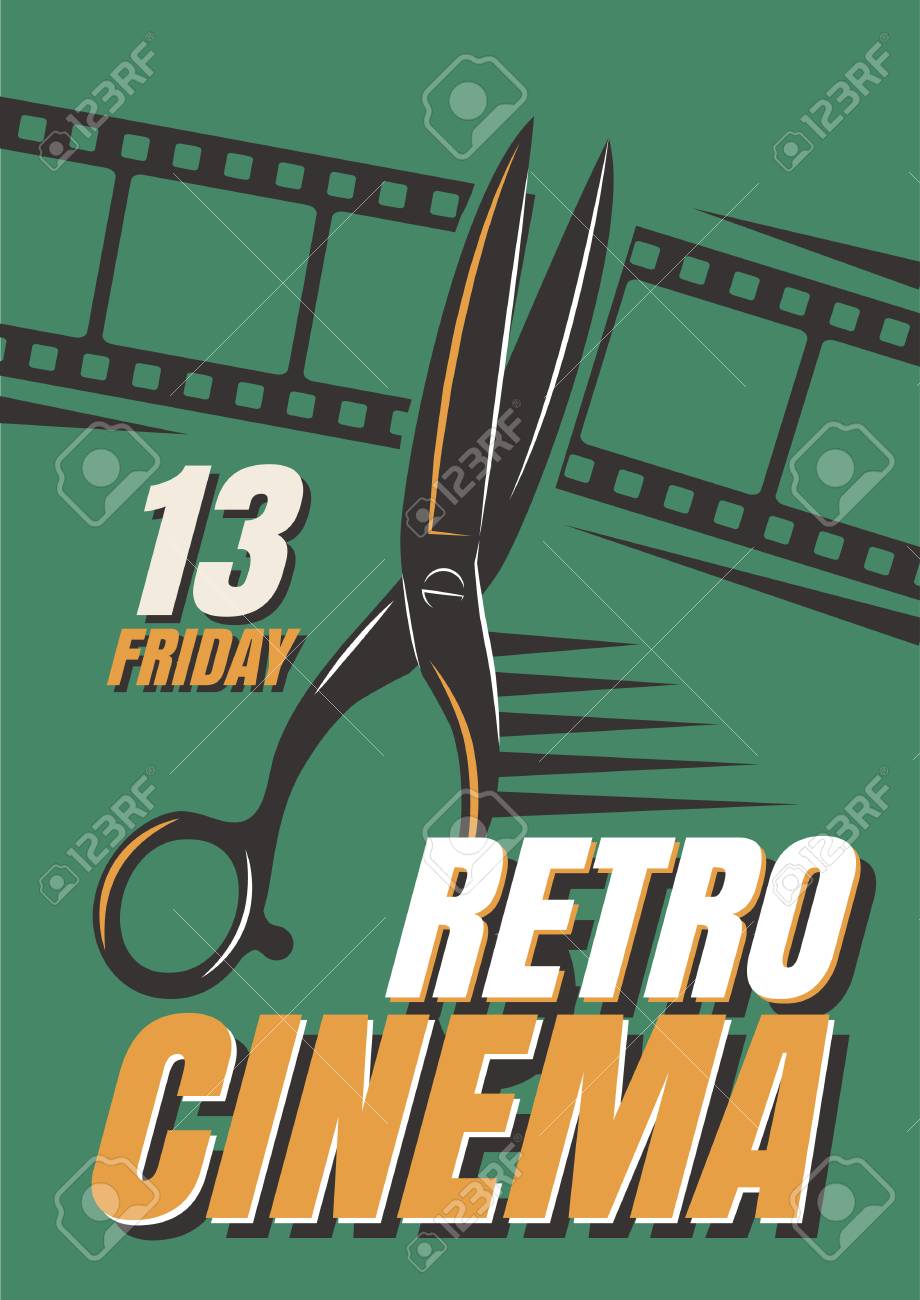 レトロなスタイルの映画のポスターのセット 画像のテーマは 古い映画です 広告ポスター撮影の古典 ホラー スリラー アクション映画 昔の美術家 の イラスト素材 ベクタ Image
