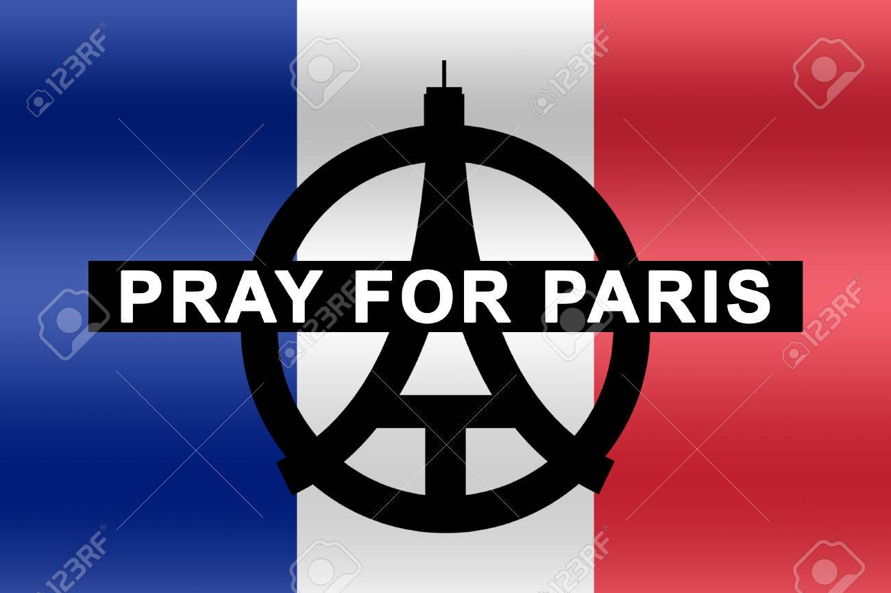 france flag with text pray for paris stock photo picture and