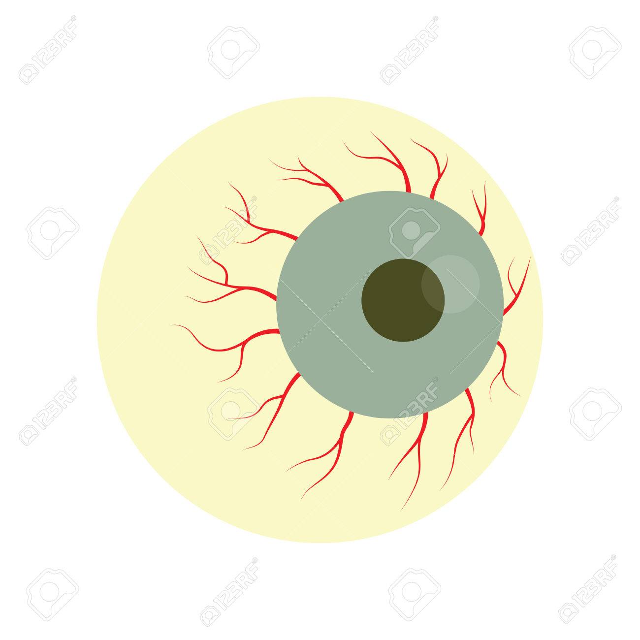 血走った眼球ゾンビ モンスター ハロウィーン ゾンビ目 ベクトル イラスト のイラスト素材 ベクタ Image