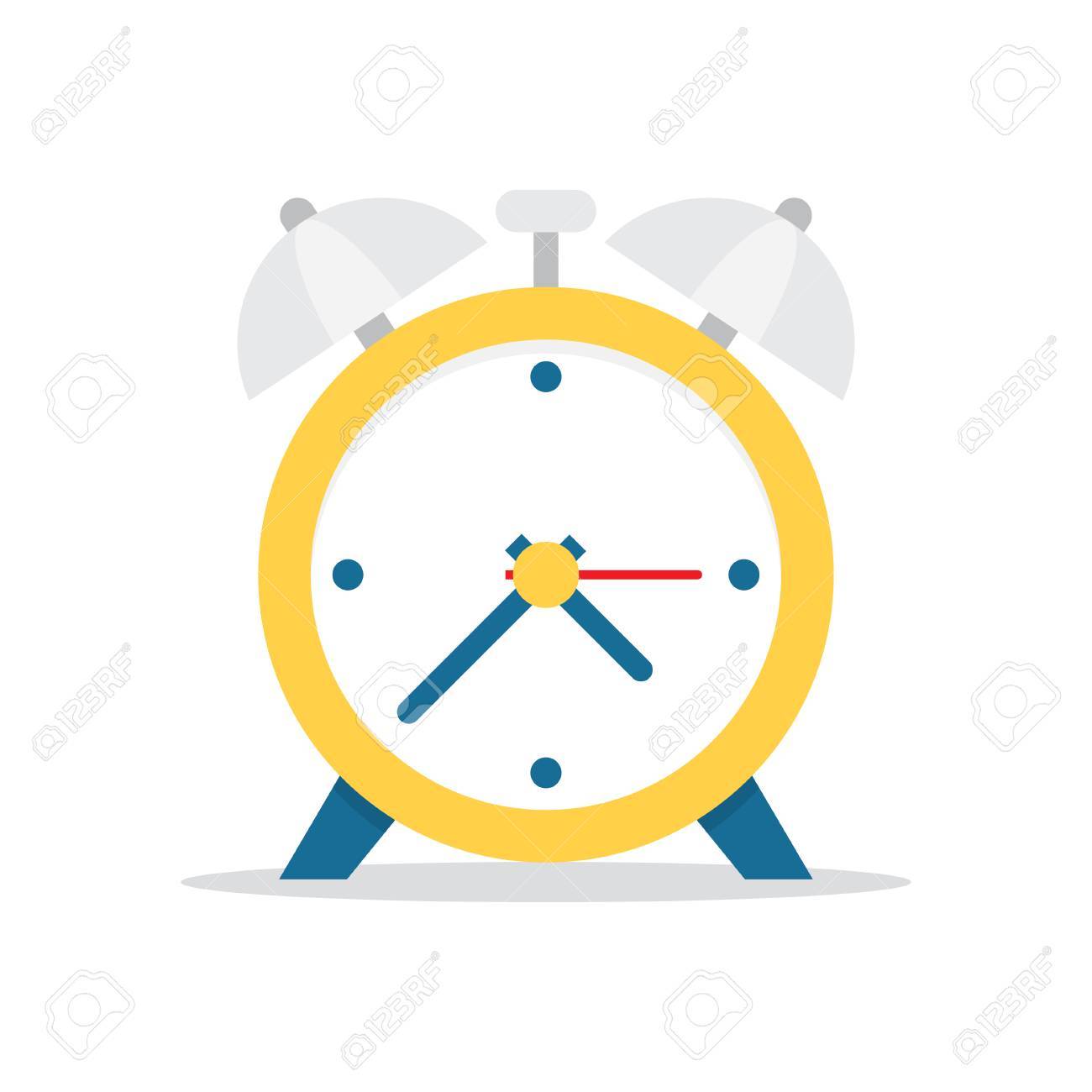 alarm clock time to wake up vector illustration royalty free