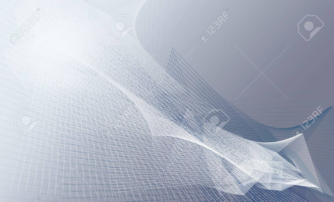 Straight White And Blue Gray Lines On A Light Blue Gradient