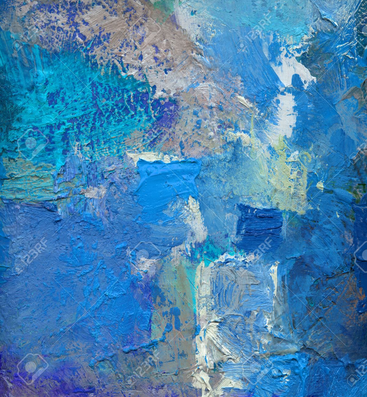 Abstract Blue Colored Layer Artwork Opaque And Transparent Oil Stock Photo Picture And Royalty Free Image Image