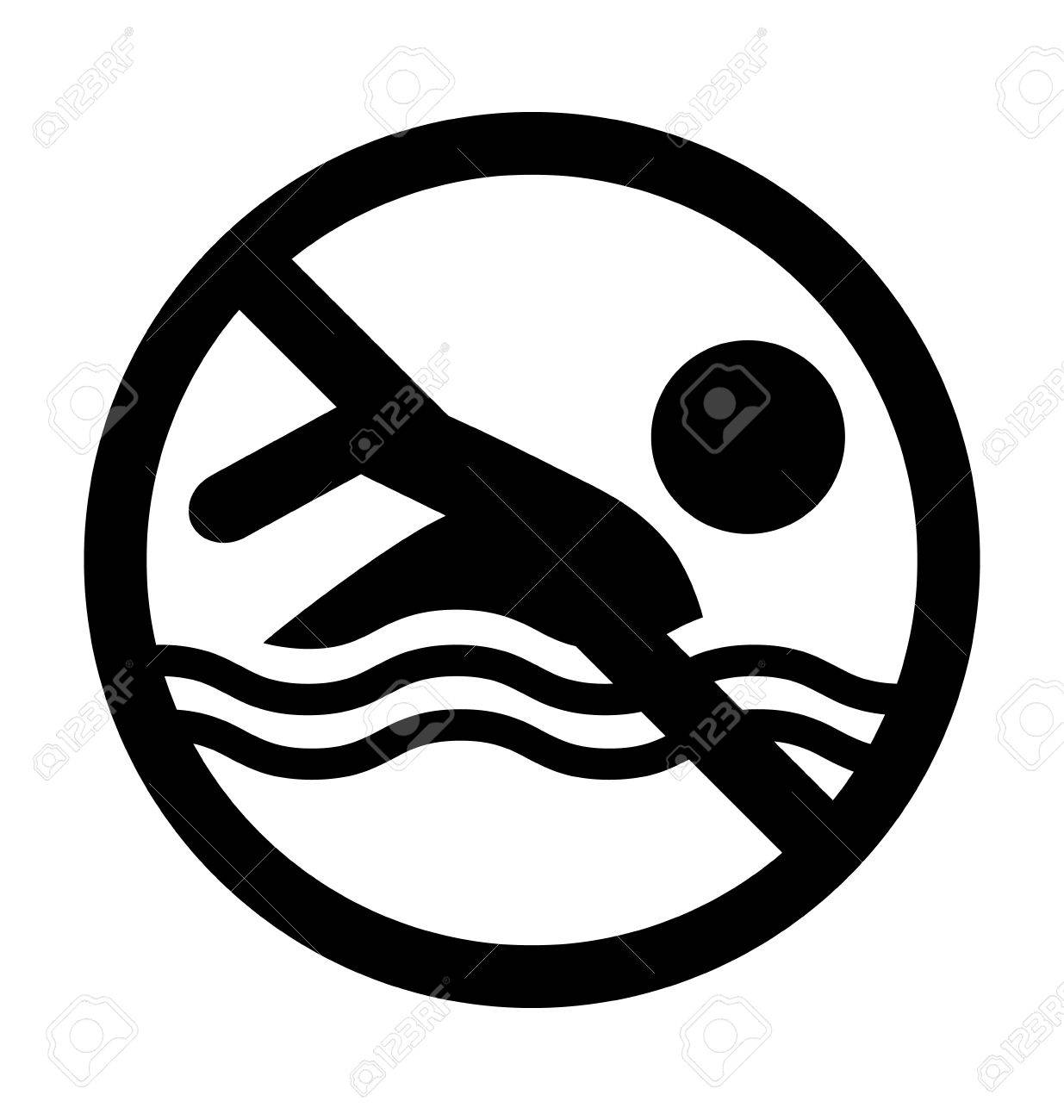 夏泳ぐ水情報フラット人ピクトグラム アイコン白背景に分離のイラスト素材 ベクタ Image