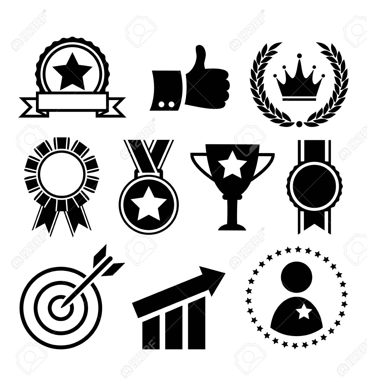 お祭りお祝い勝者成功フラット アイコン白背景に分離のイラスト素材 ベクタ Image 45395752