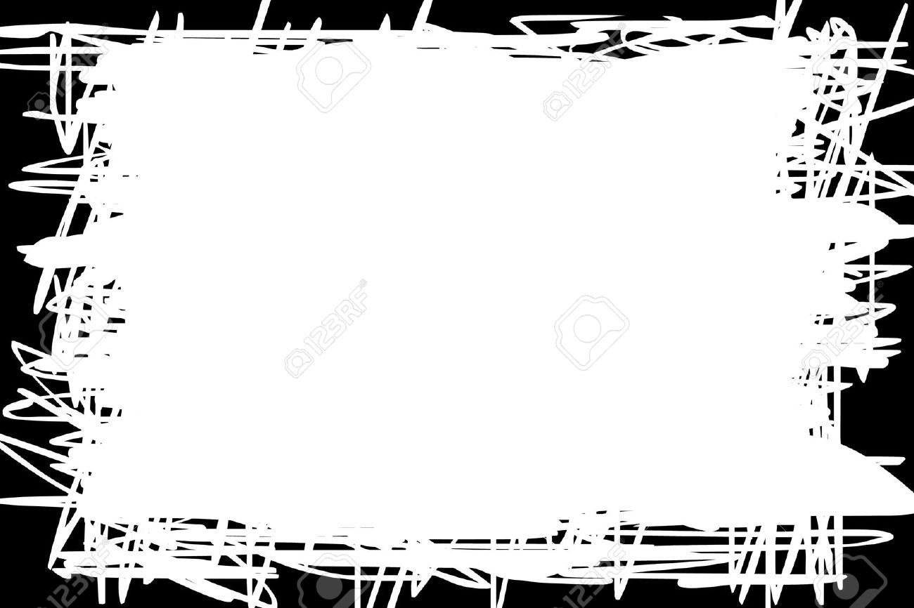 White Background With Black Border Stock Photo, Picture and