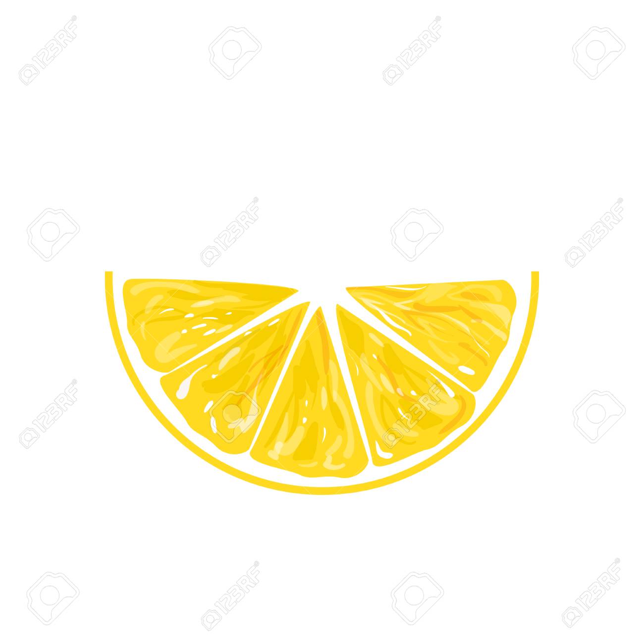 Lemon Slice Vector Icon Illustration On White Background. Fresh Sour Vector  Lemon Icon. Royalty Free SVG, Cliparts, Vectors, and Stock Illustration.  Image 109672591., image size:1300x1300