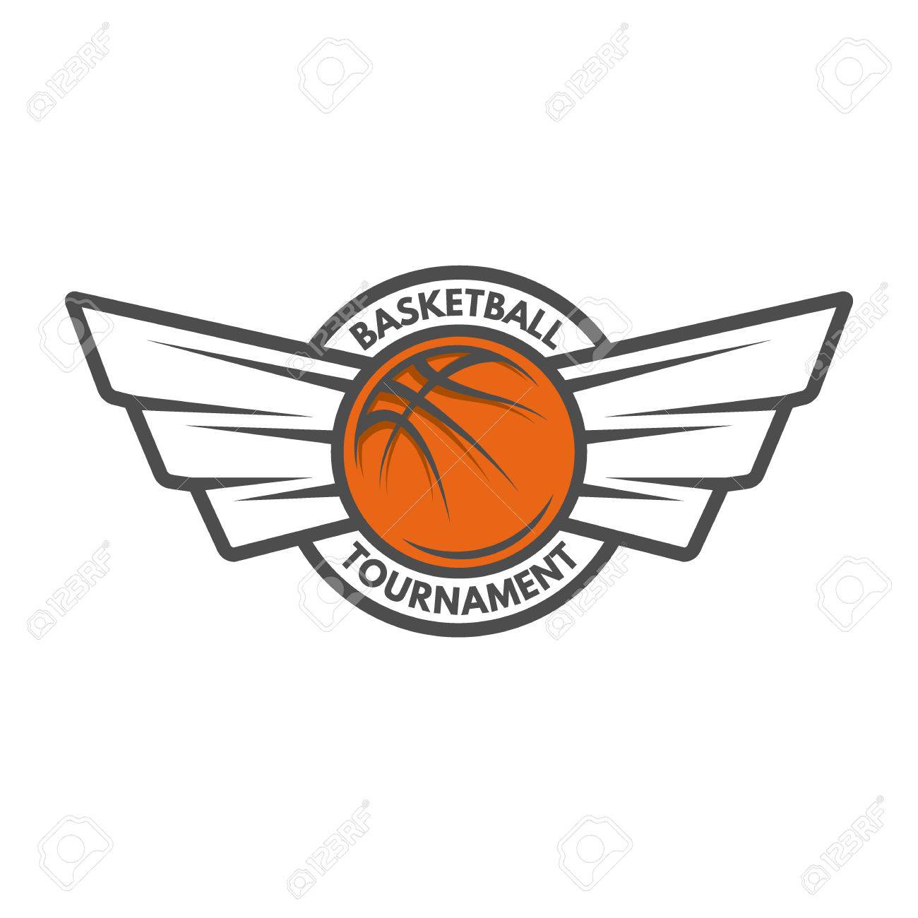 basketball template logo badge emblem vector illustration royalty basketball template