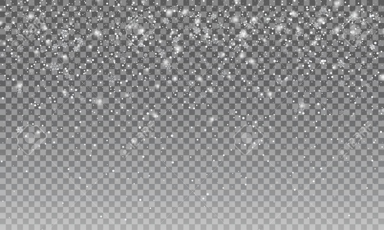 Realistic snow. Vectror transparent snow background. Christmas and New Year decoration. - 88320313 Realistic snow. Vectror transparent snow background. Christmas and New Year decoration. - 88320313
